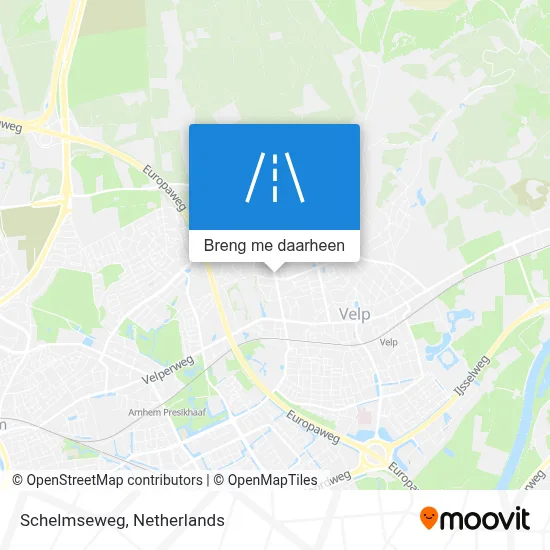 Schelmseweg kaart
