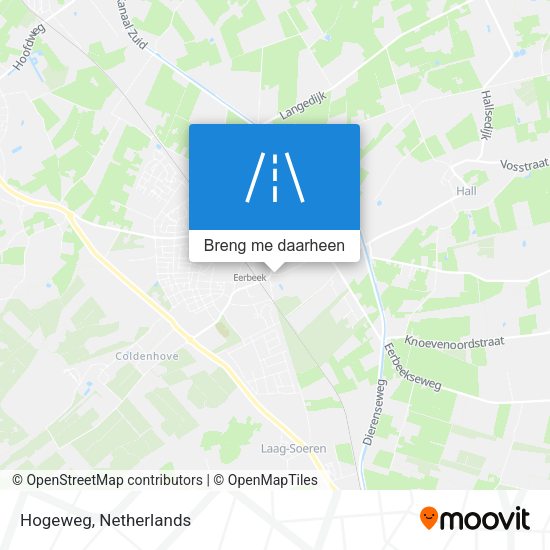 Hogeweg kaart