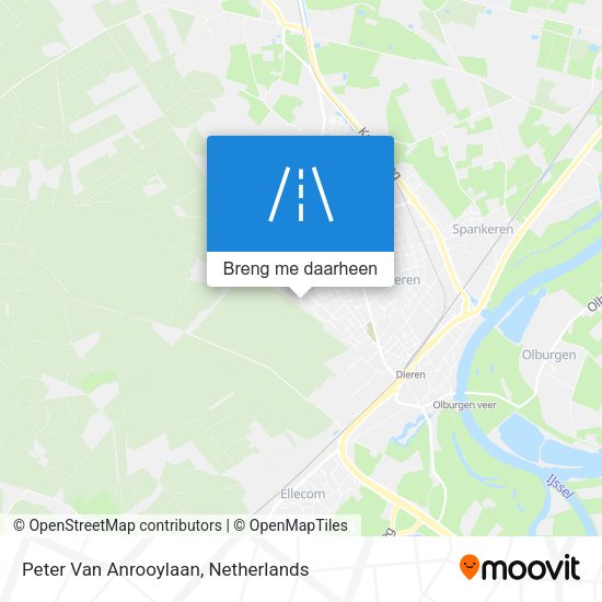 Peter Van Anrooylaan kaart