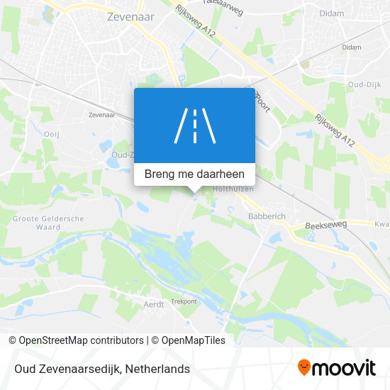 Oud Zevenaarsedijk kaart