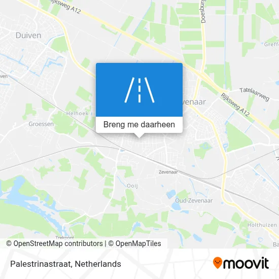 Palestrinastraat kaart