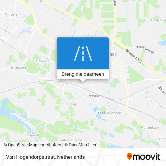 Van Hogendorpstraat kaart