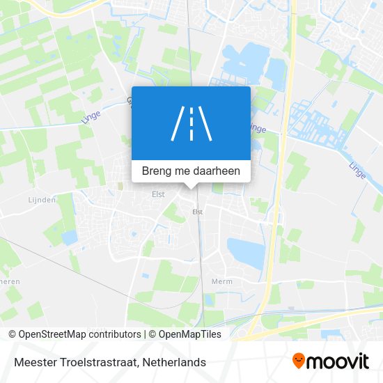 Meester Troelstrastraat kaart