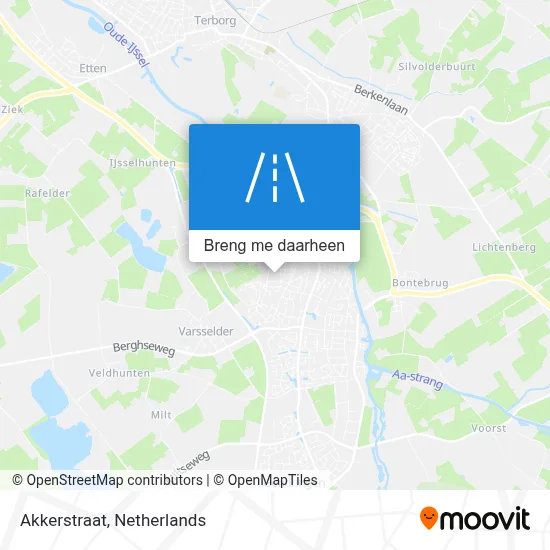 Akkerstraat kaart