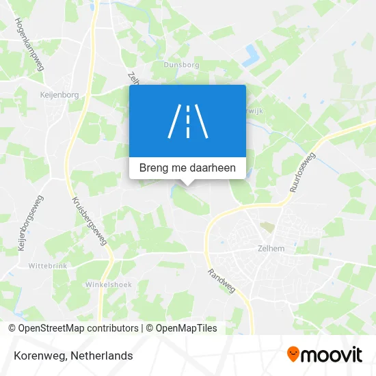 Korenweg kaart