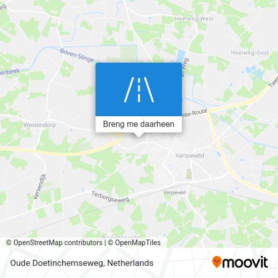 Oude Doetinchemseweg kaart