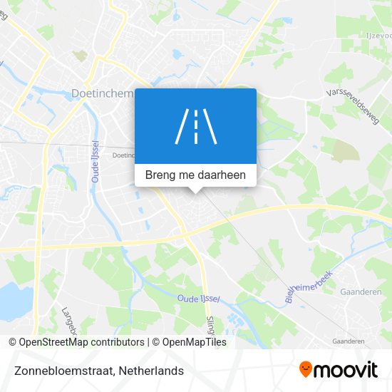 Zonnebloemstraat kaart