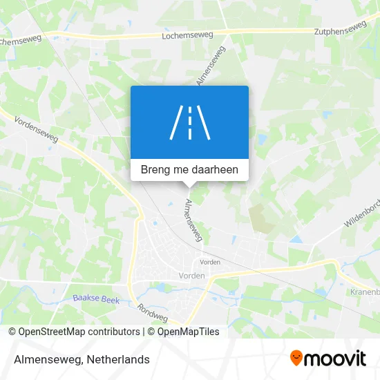 Almenseweg kaart
