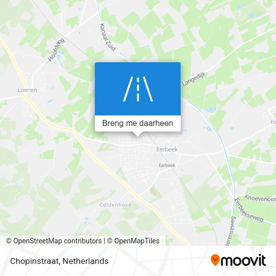 Chopinstraat kaart