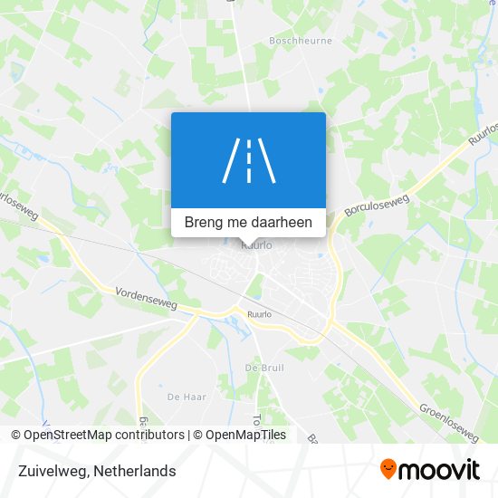 Zuivelweg kaart