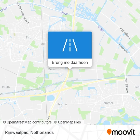 Rijnwaalpad kaart
