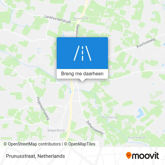Prunusstraat kaart