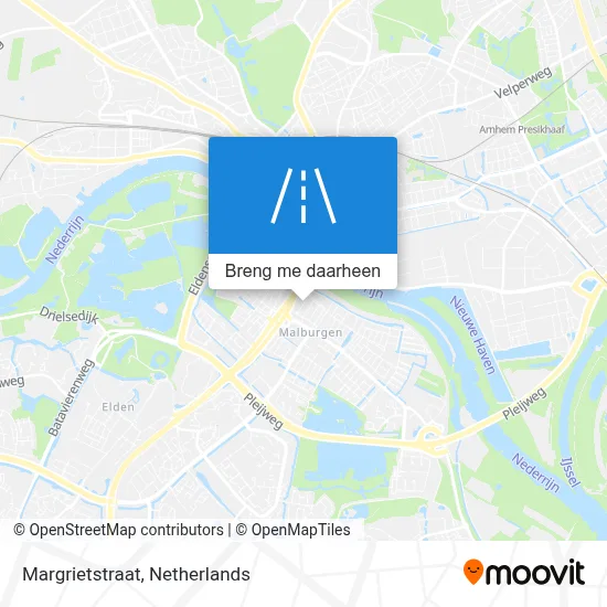 Margrietstraat kaart
