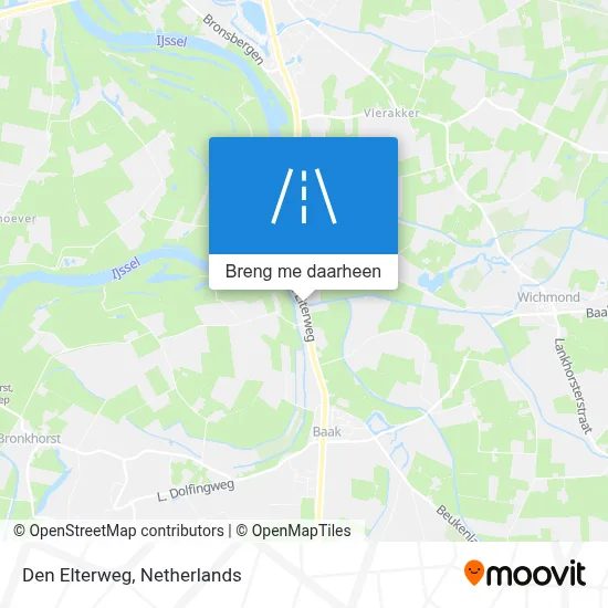 Den Elterweg kaart