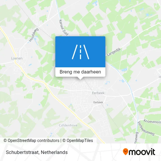 Schubertstraat kaart