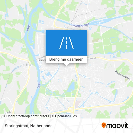 Staringstraat kaart