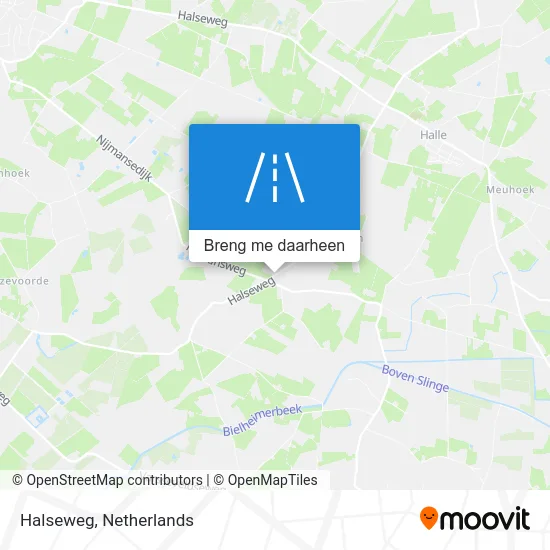 Halseweg kaart