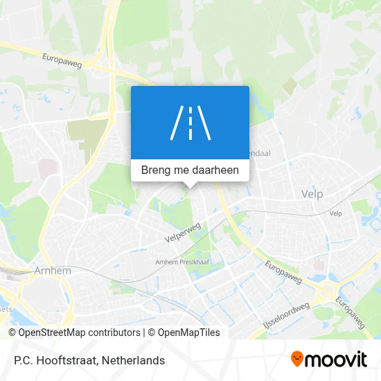 P.C. Hooftstraat kaart