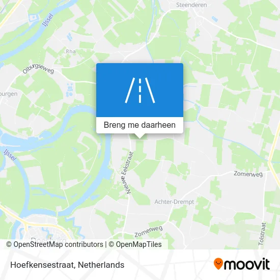 Hoefkensestraat kaart