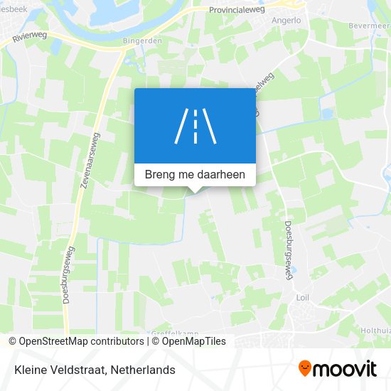 Kleine Veldstraat kaart