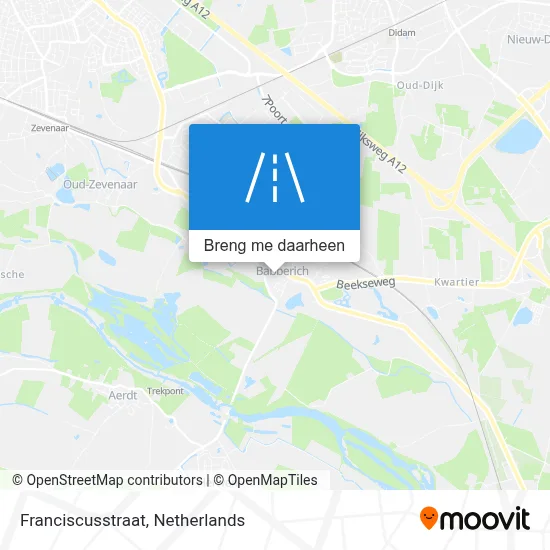 Franciscusstraat kaart