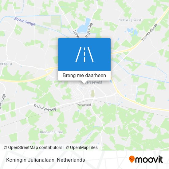 Koningin Julianalaan kaart