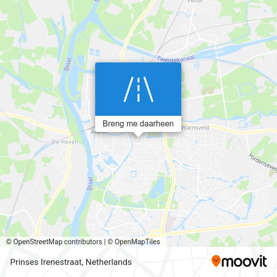 Prinses Irenestraat kaart