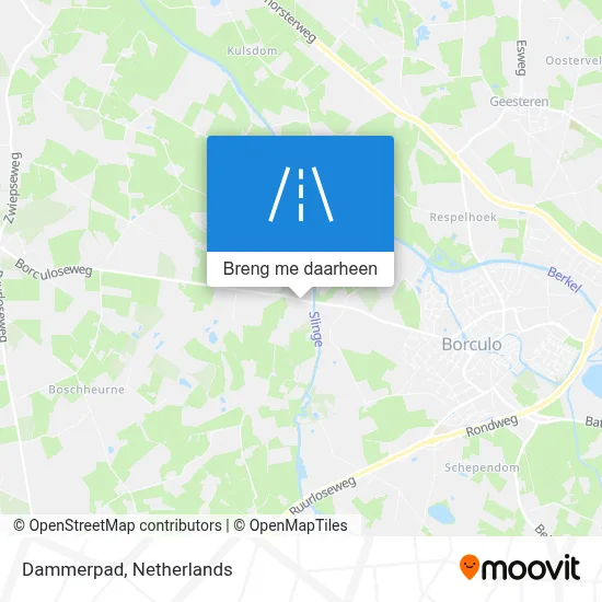 Dammerpad kaart
