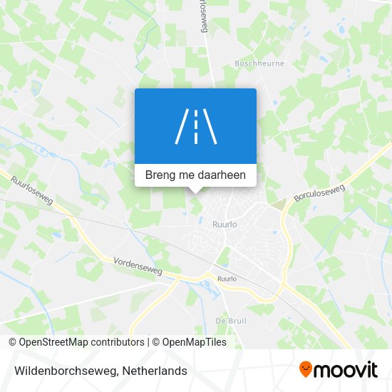 Wildenborchseweg kaart