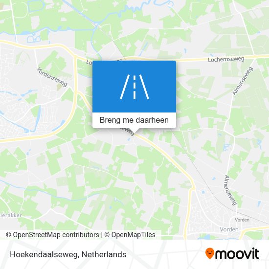 Hoekendaalseweg kaart