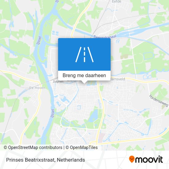 Prinses Beatrixstraat kaart