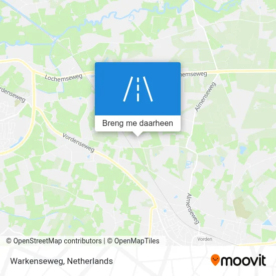 Warkenseweg kaart