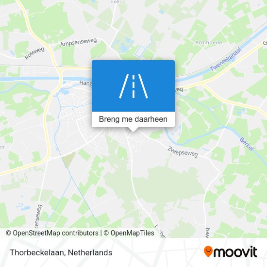 Thorbeckelaan kaart