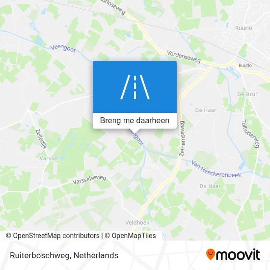 Ruiterboschweg kaart