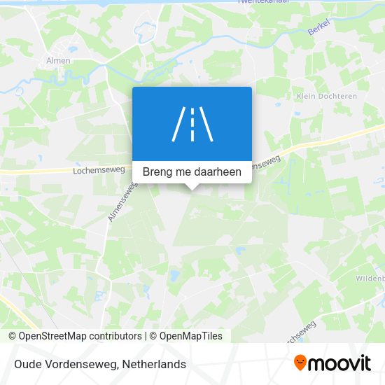 Oude Vordenseweg kaart