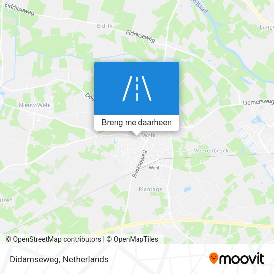 Didamseweg kaart
