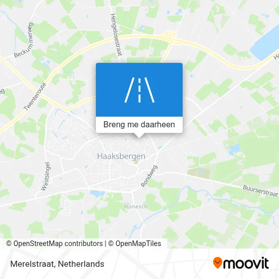 Merelstraat kaart