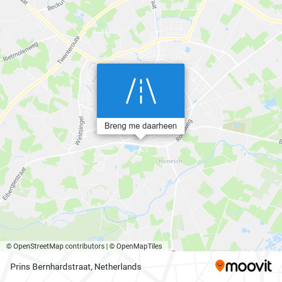 Prins Bernhardstraat kaart