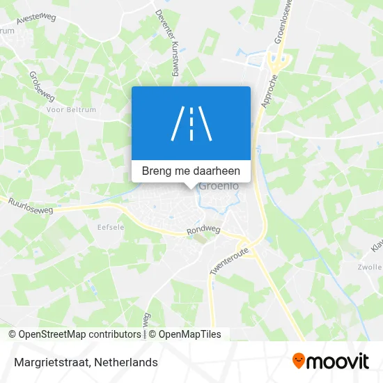 Margrietstraat kaart