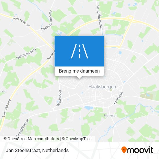 Jan Steenstraat kaart