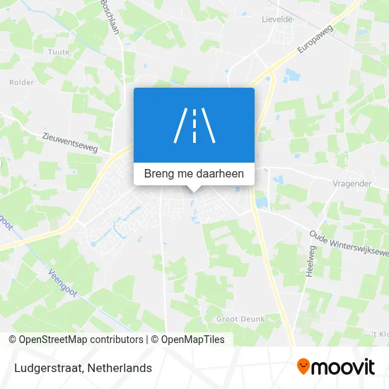 Ludgerstraat kaart