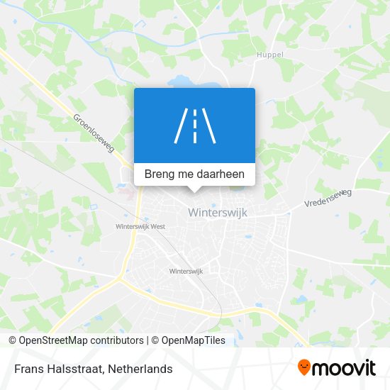 Frans Halsstraat kaart