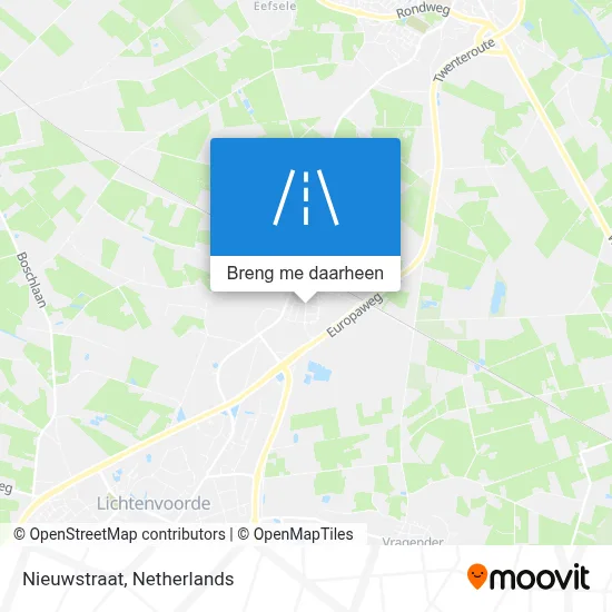 Nieuwstraat kaart