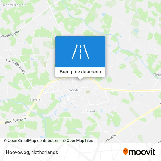 Hoeveweg kaart