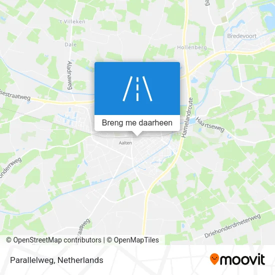 Parallelweg kaart