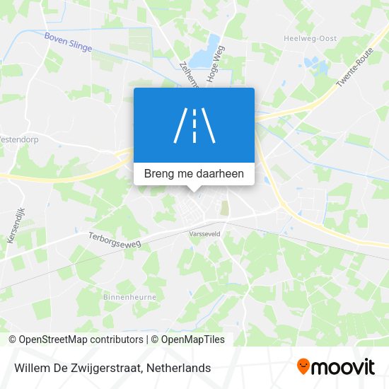 Willem De Zwijgerstraat kaart