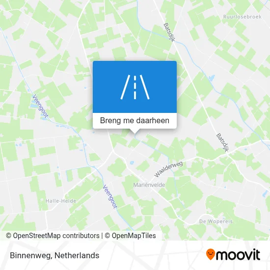 Binnenweg kaart
