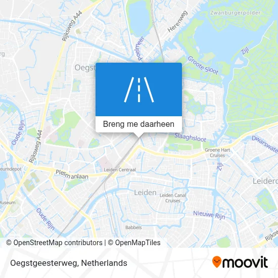 Oegstgeesterweg kaart