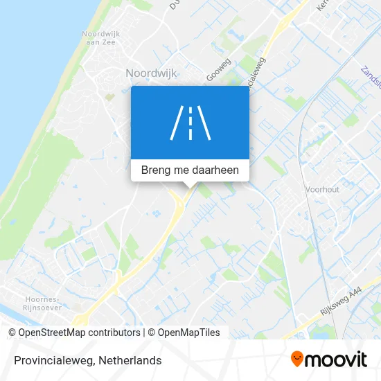 Provincialeweg kaart