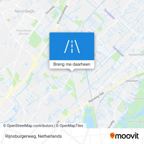 Rijnsburgerweg kaart